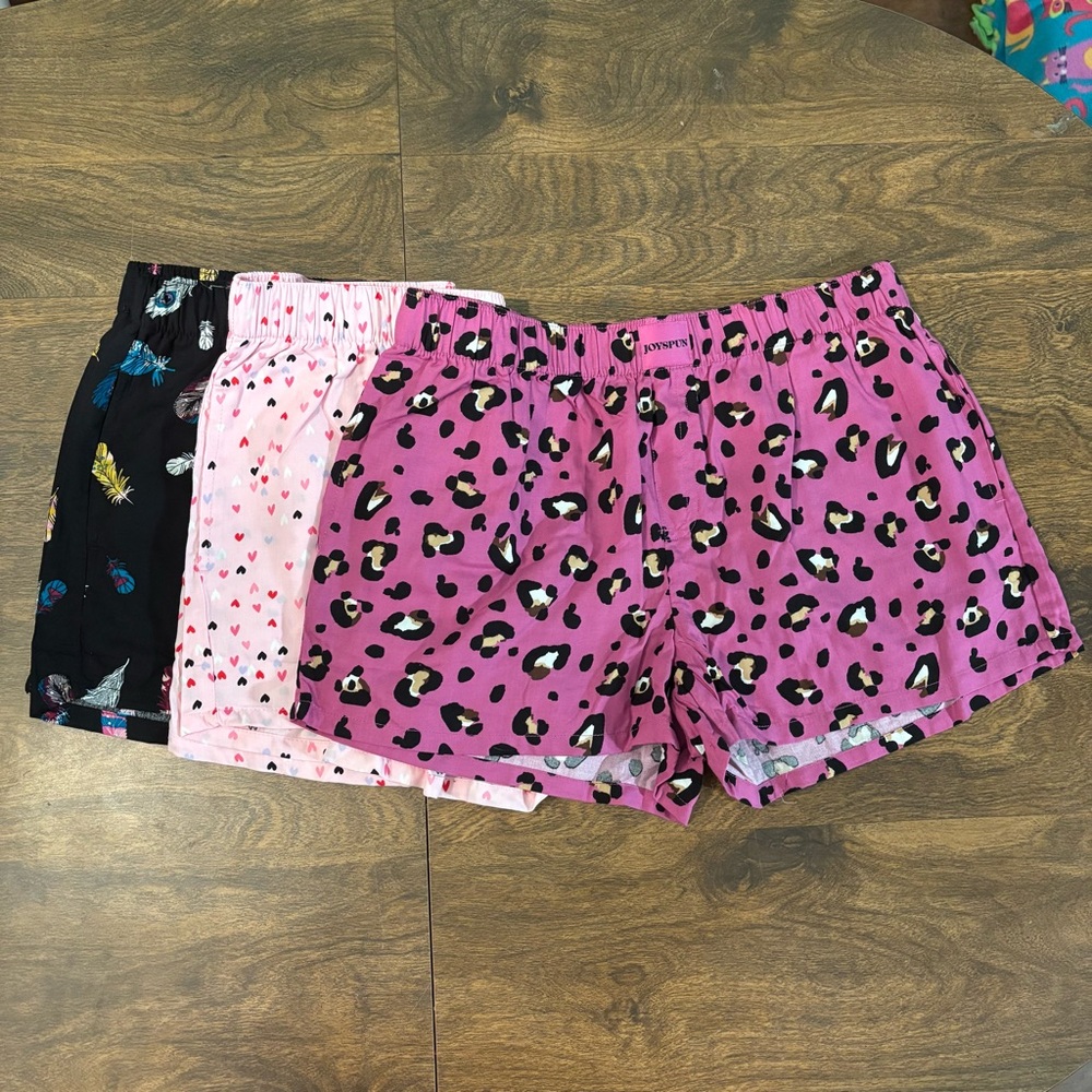 3 PACK Women's Pajama Shorts - NEVER BEEN WORN